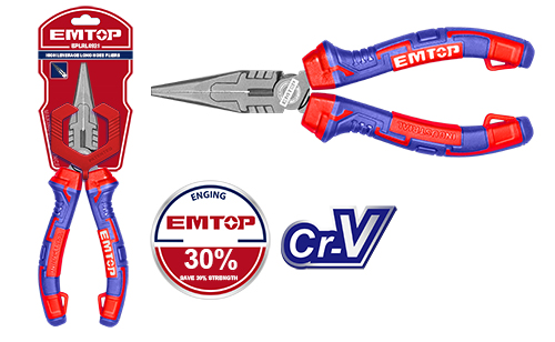 Тонкогубцы усиленные 160 мм EMTOP EPLRL0621